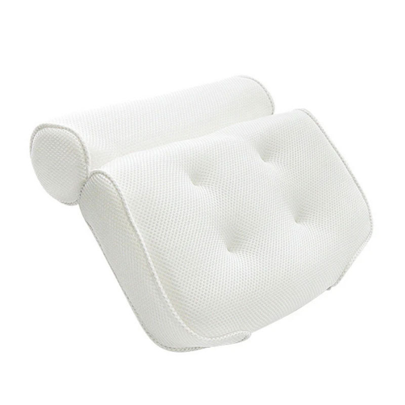 Custom logo soft mesh pillow bathroom Soft SPA Headrest Bathtub Pillow With Backrest Neck Cushion