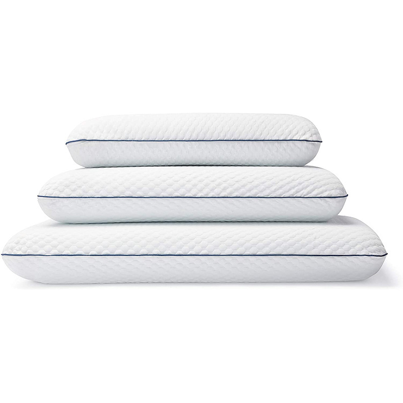 Hot sale Custom home Eco-friendly comfortable Soft Ventilated Gel memory foam pillow