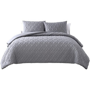 3 Piece Hotel Quality Soft Quilted Bedding Set luxury bedding comforter sets with 2 Pillow Shams