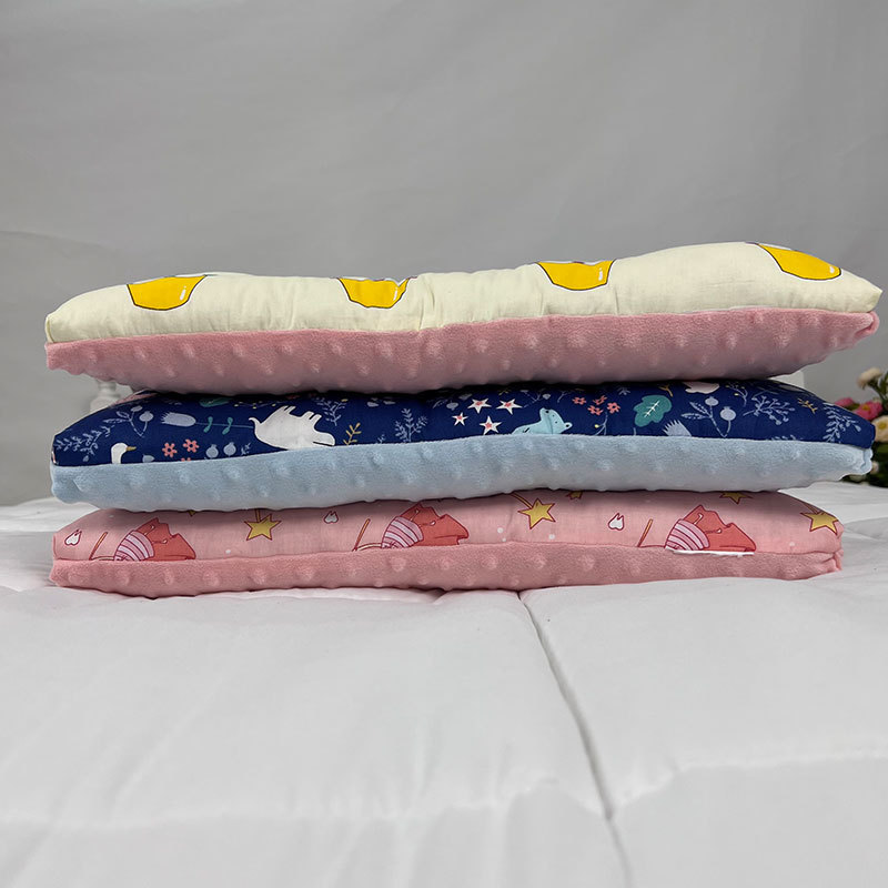 OEM ODM Baby Super Soft Breathable Kids Bedding Minky dots pillow Cotton toddler pillow