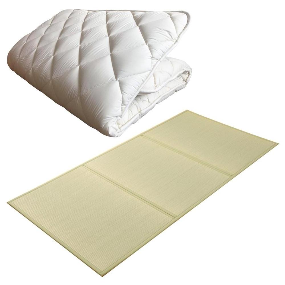 Traditional tatami quilted single mattress pad foldable futon single floor mattress set