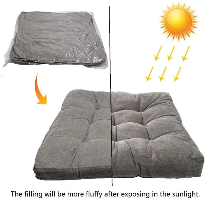 Squared floor cushion couch tufted sublimation outdoor floor pillow meditation cushion