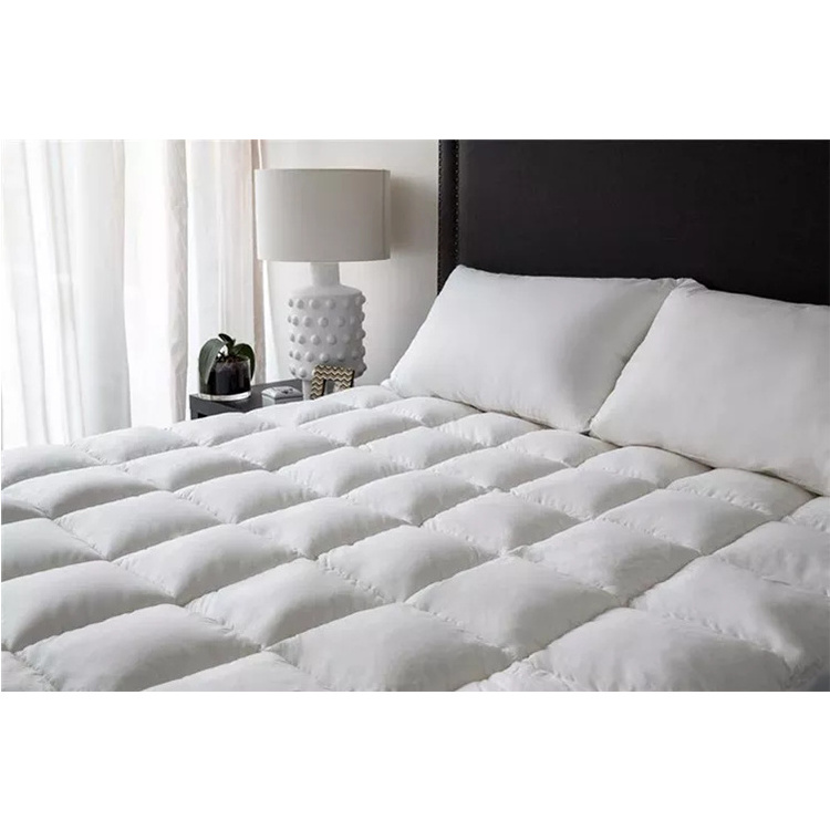 Elastic mattress toppers protector 100% cotton stitching king / queen-size bed mattress topper