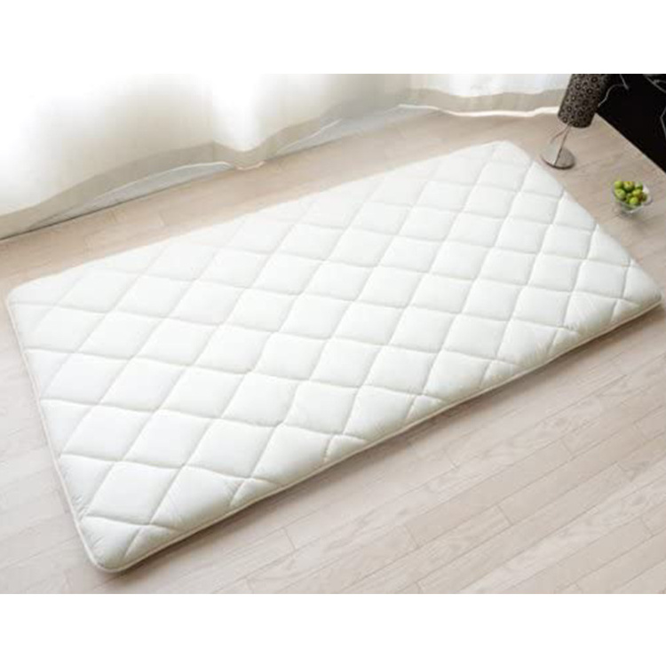 Traditional tatami quilted single mattress pad foldable futon single floor mattress set