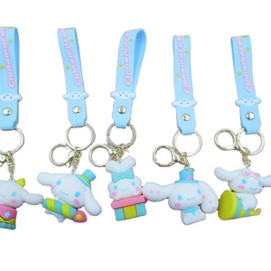 Guangzhou factory custom New design good quality rubber soft pvc couple 3D promotional keychains with custom logo