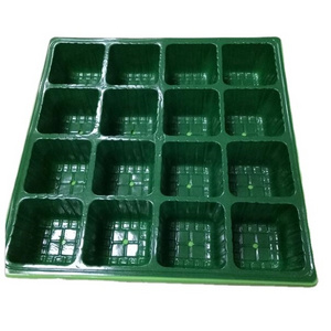 Eco-friendly wholesale plastic 16 holes plug plant seed tray, vegetable and flower seeds nursery tray