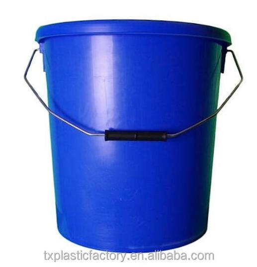 Factory wholesale large plastic water bucket with handle and lid for sale