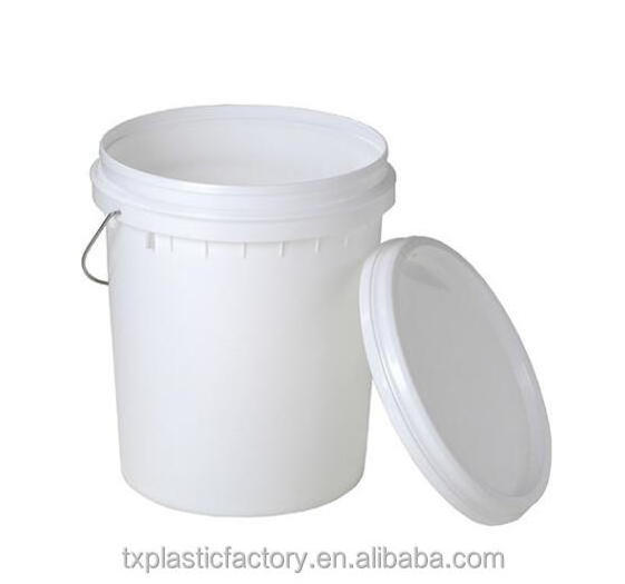 Factory wholesale large plastic water bucket with handle and lid for sale