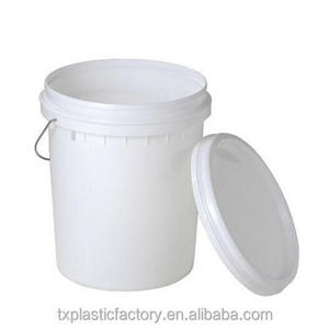 Factory wholesale large plastic water bucket with handle and lid for sale