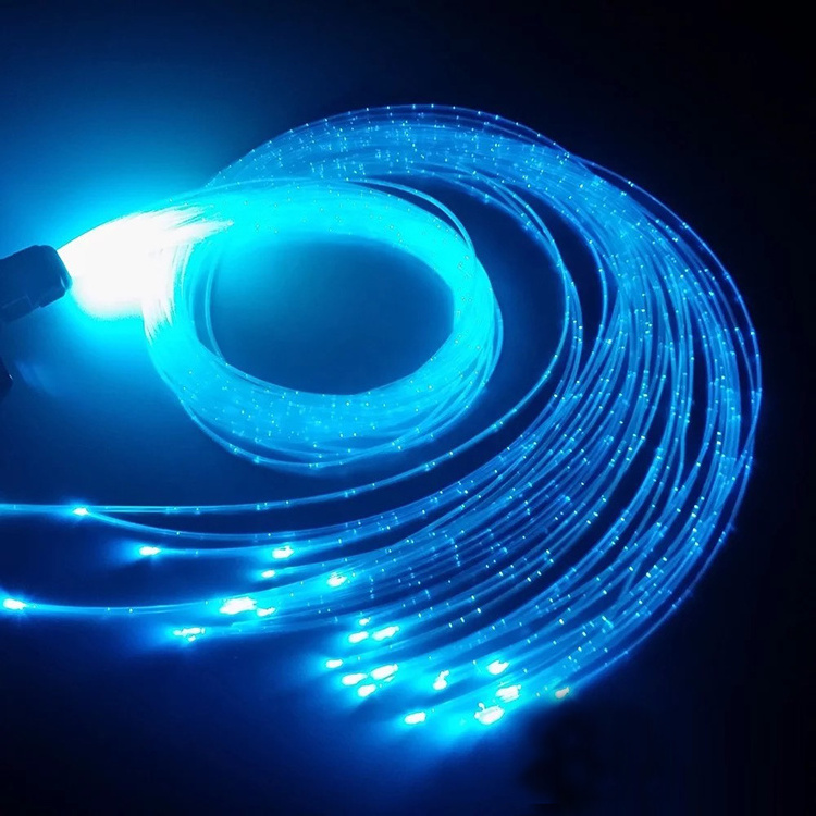 Multi-Core Sparkle Fiber Optic Lighting Water Curtain Fiber Side Glow PMMA Plastic Optical Sparkle Fibres