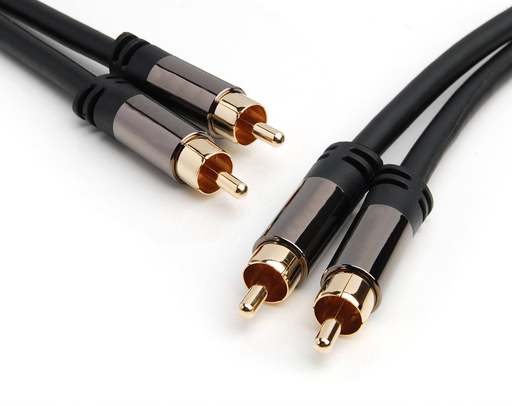 3.5mm to 2RCA audio cable 3.5 to dual 2 RCA AV cable computer speaker Y cable