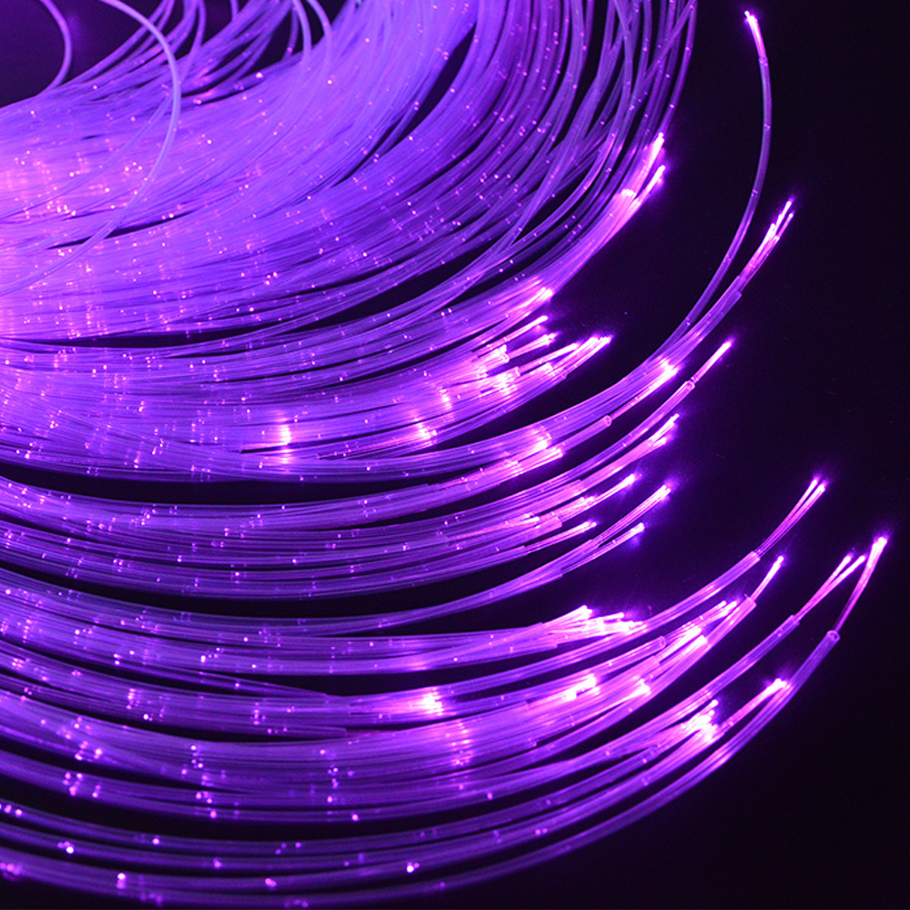 Multi-Core Sparkle Fiber Optic Lighting Water Curtain Fiber Side Glow PMMA Plastic Optical Sparkle Fibres