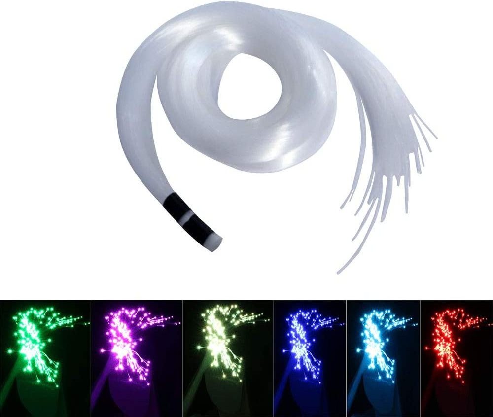 1MM PMMA LED Lighting fibers optic clothes blue glow in the dark stars pmma plastic optical fiber for clothes