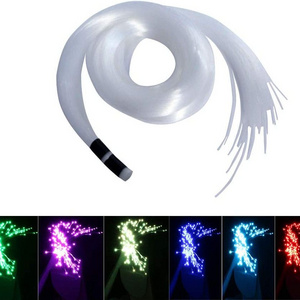 1MM PMMA LED Lighting fibers optic clothes blue glow in the dark stars pmma plastic optical fiber for clothes