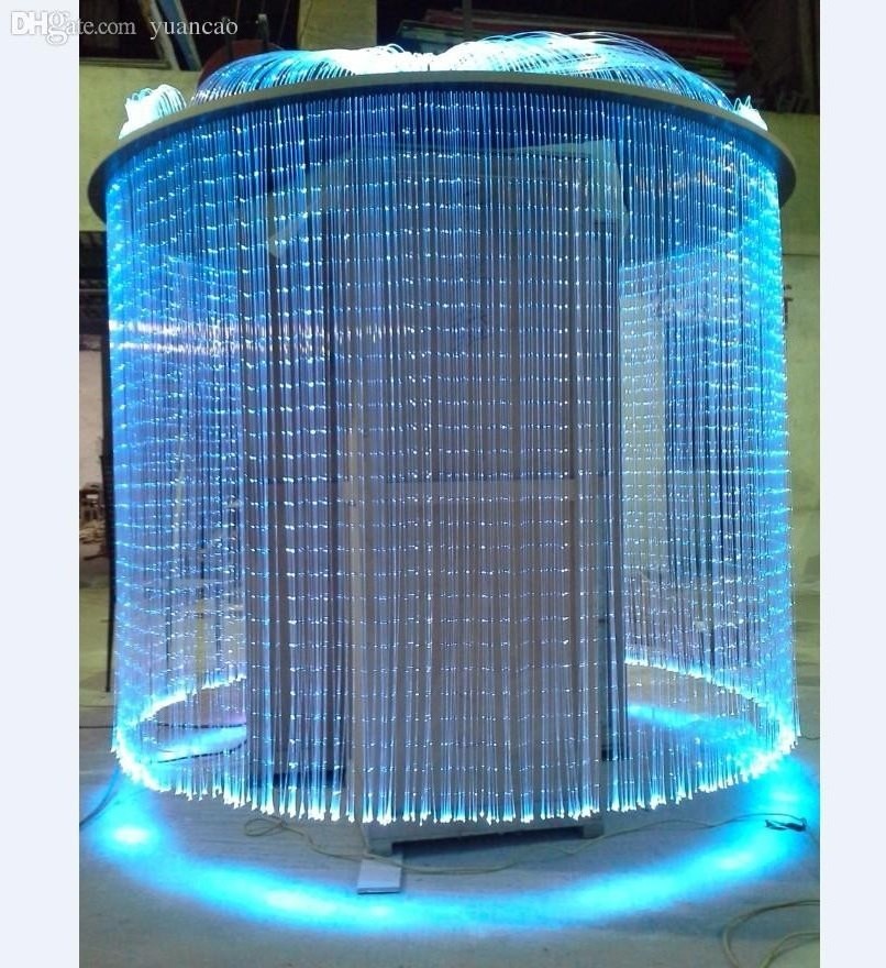 Multi-Core Sparkle Fiber Optic Lighting Water Curtain Fiber Side Glow PMMA Plastic Optical Sparkle Fibres