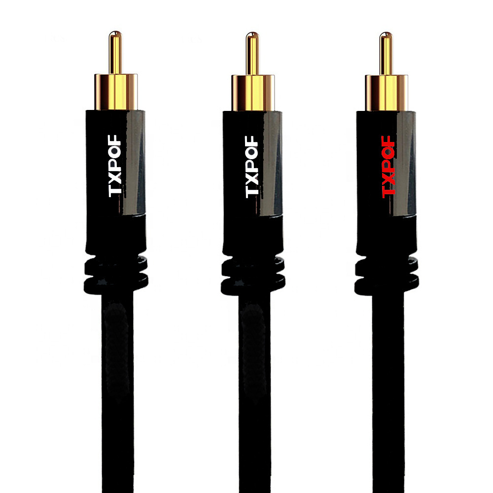 3.5mm to 2RCA audio cable 3.5 to dual 2 RCA AV cable computer speaker Y cable