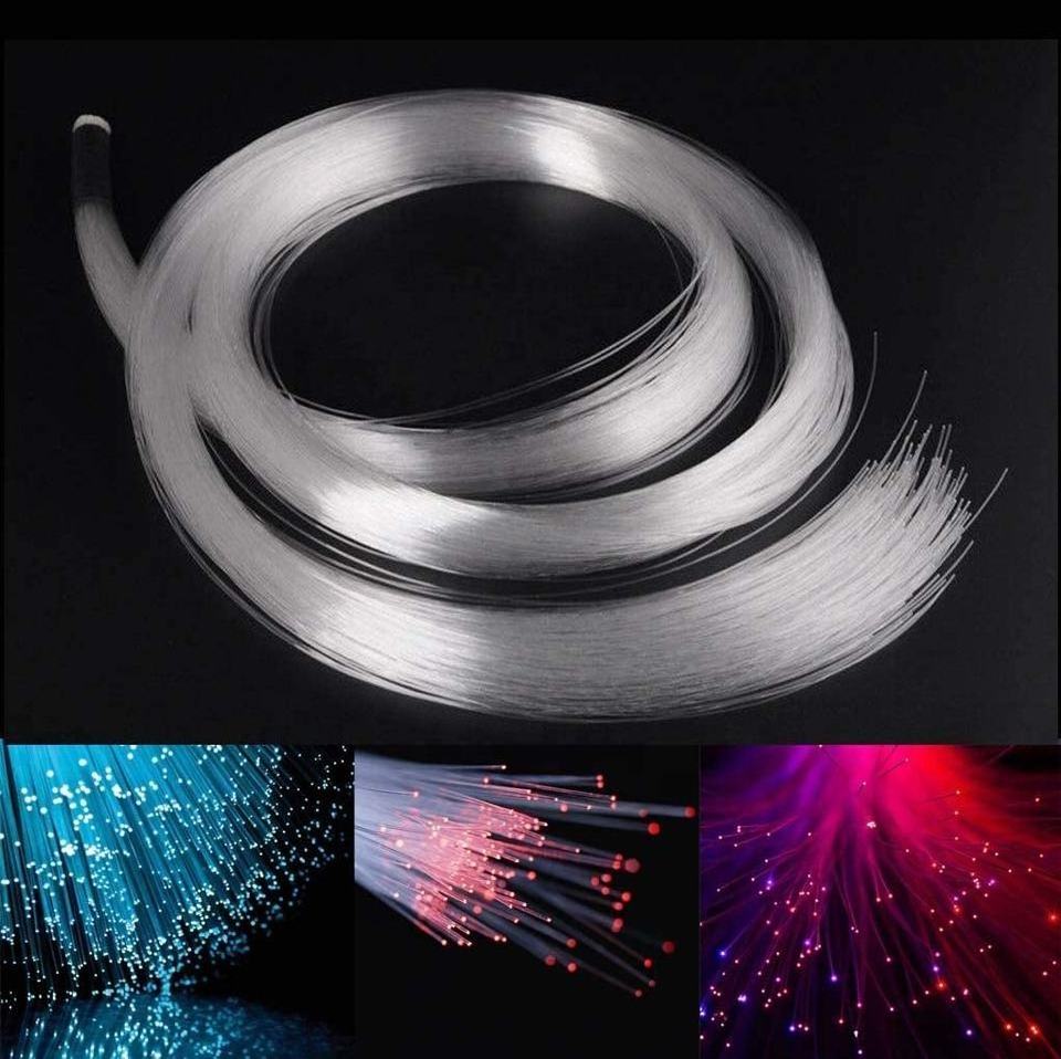 1MM PMMA LED Lighting fibers optic clothes blue glow in the dark stars pmma plastic optical fiber for clothes