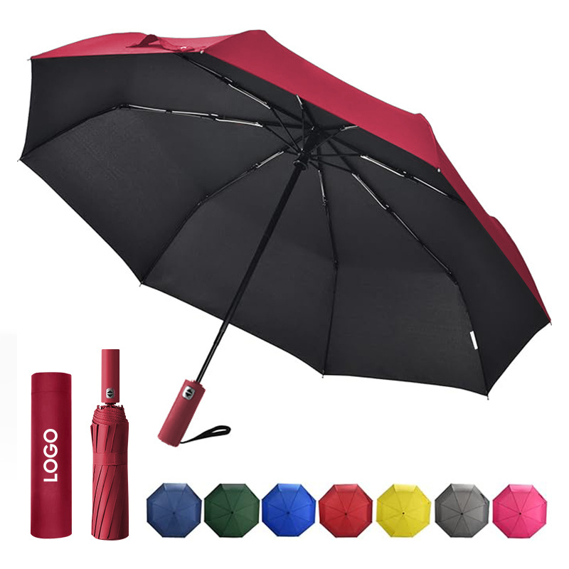 Factory wholesale Cheap personalize portable Fully-automatic sun Rain women foldable three folding Umbrella for the rain