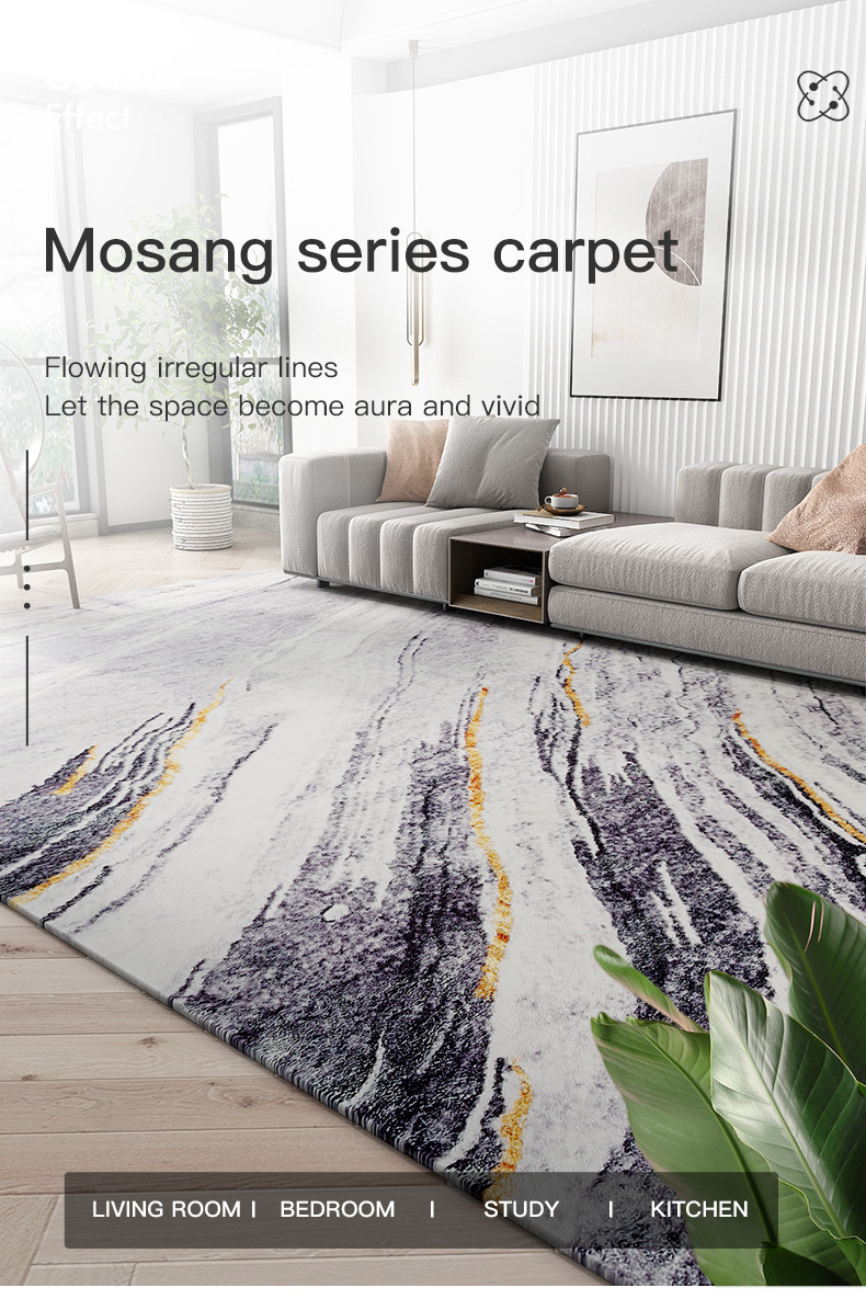 High quality ground protection 3d shaggy wall to wall bedside Washable carpets rugs living room modern