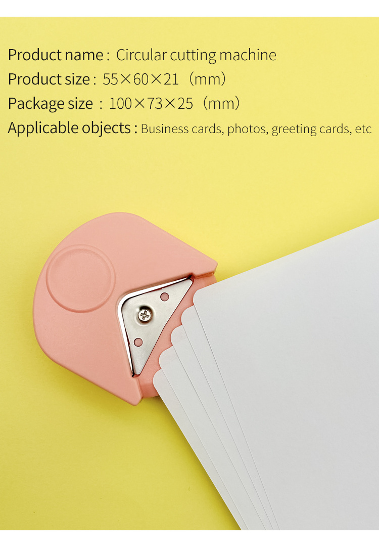 Custom Office R4 Custom Size Card Corner Rounder Portable Plastic PVC ...