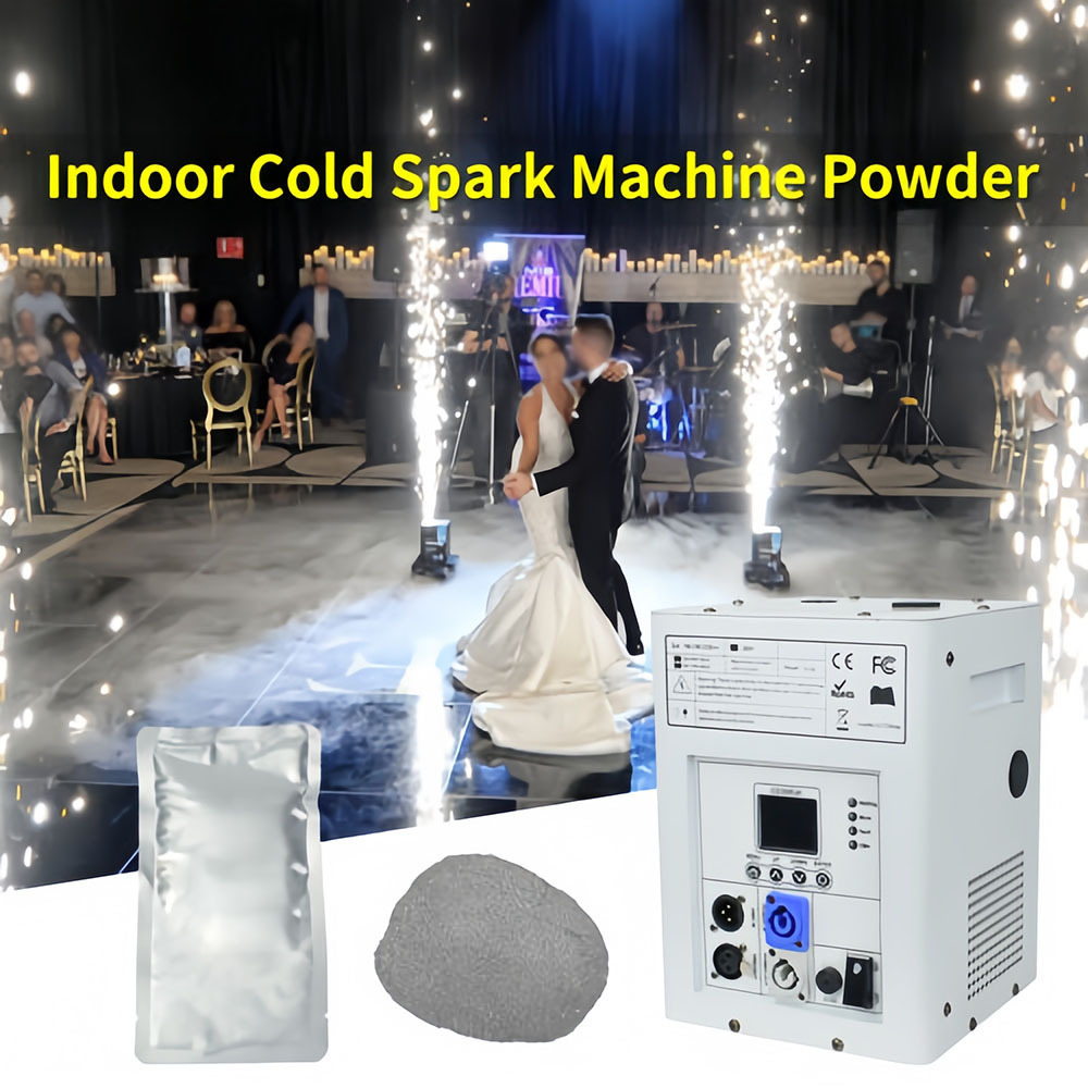 Stage Effect DMX Controlled Cold Pyro Fireworks Fountain Machine Safe ...