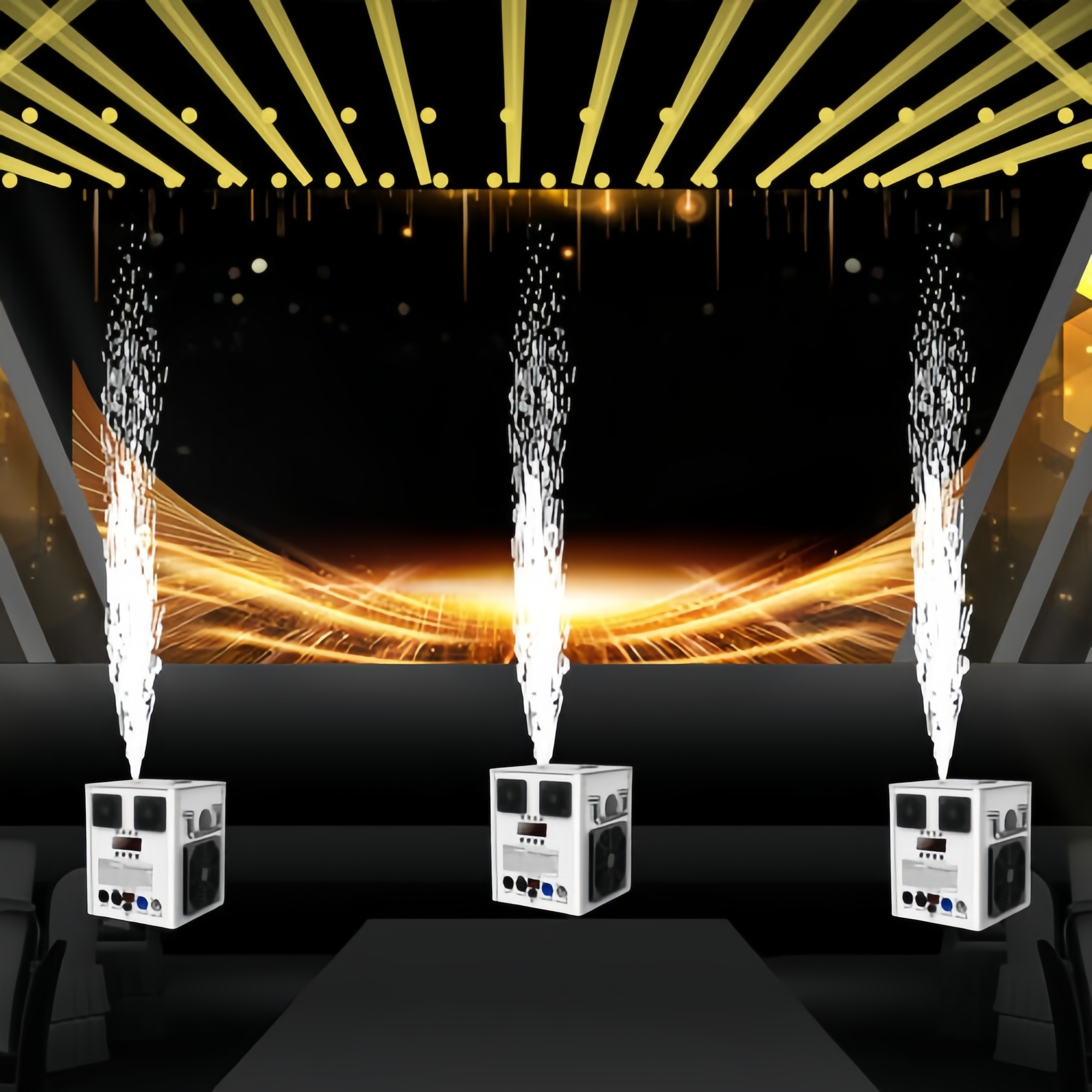 Stage Effect DMX Controlled Cold Pyro Fireworks Fountain Machine Safe ...