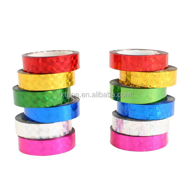 Chinese supplier laser reflective tape holographic duct tape for decoration and packing