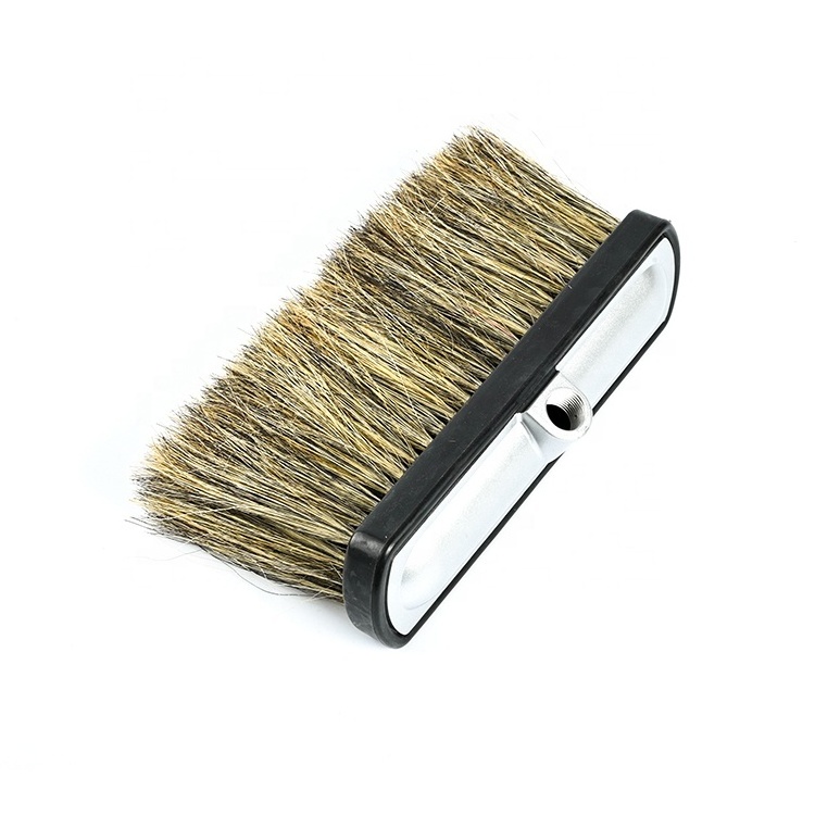 Daily cleaning soft bristle water flow hog hair boar hair car wash brush