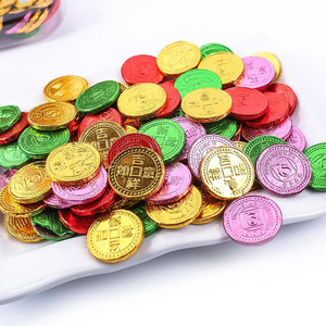 Wholesales custom private label halal chocolate gold coin