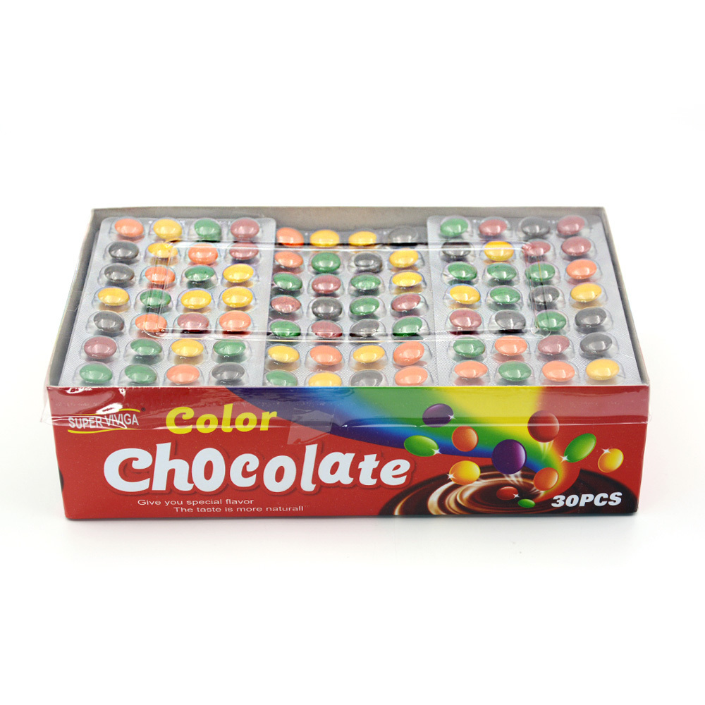 wholesale custom private label halal colorful chocolate beans candy