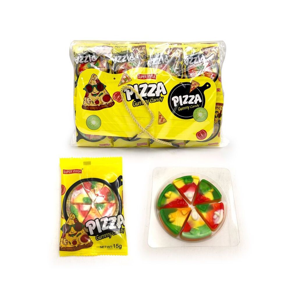 OEM china food pizza shape gummy candy