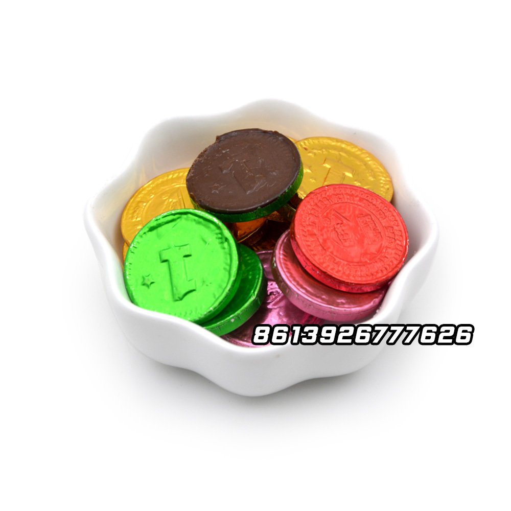 Wholesales custom private label halal chocolate gold coin