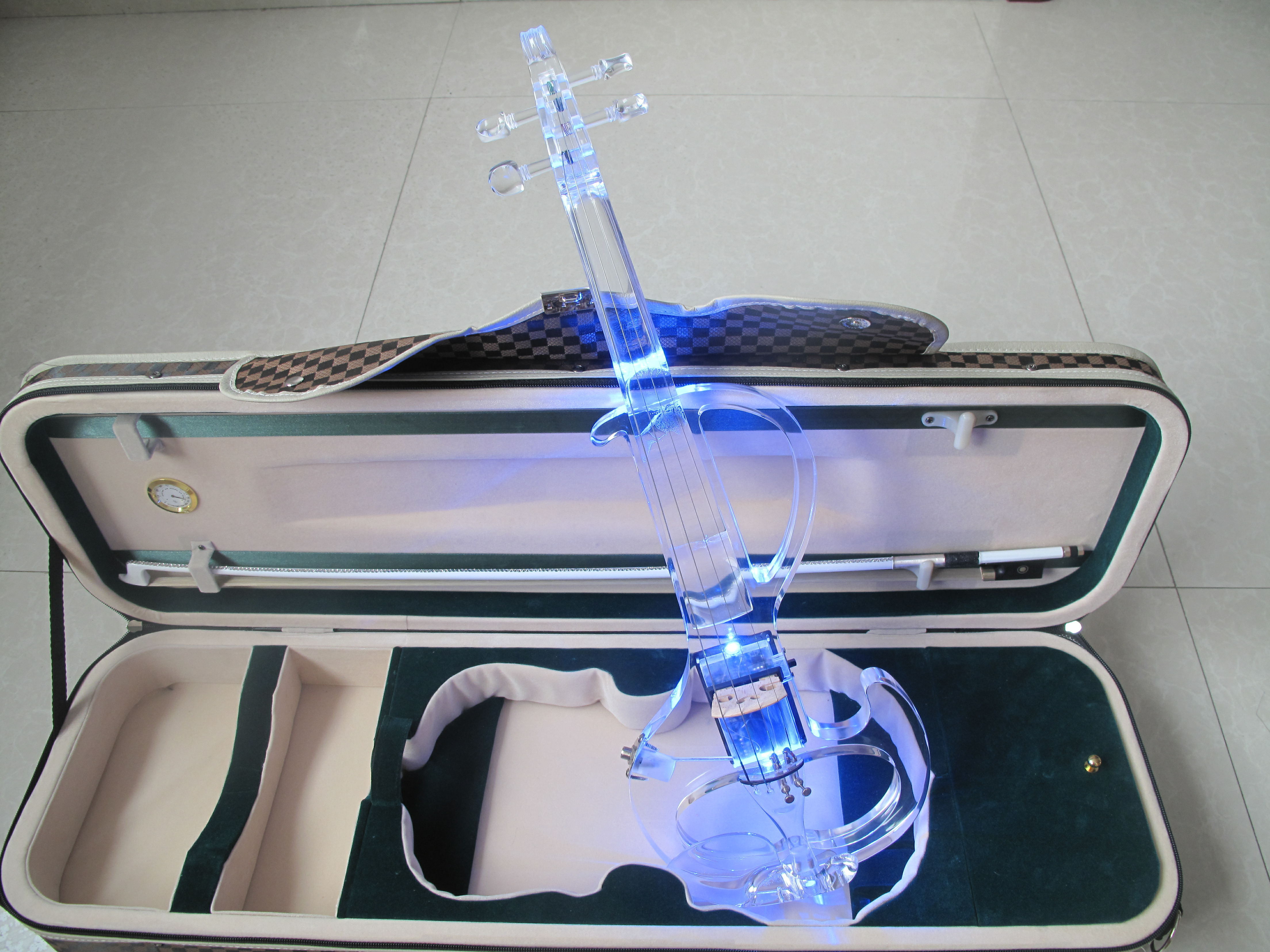 Taixing Tongling S-type  Professional Pickup Transparent Electric Violin