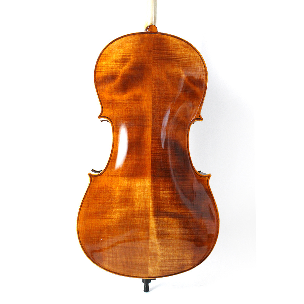 High Quality Handmade Varnish Maple Cello Natural Flamed Antique Cello TL013