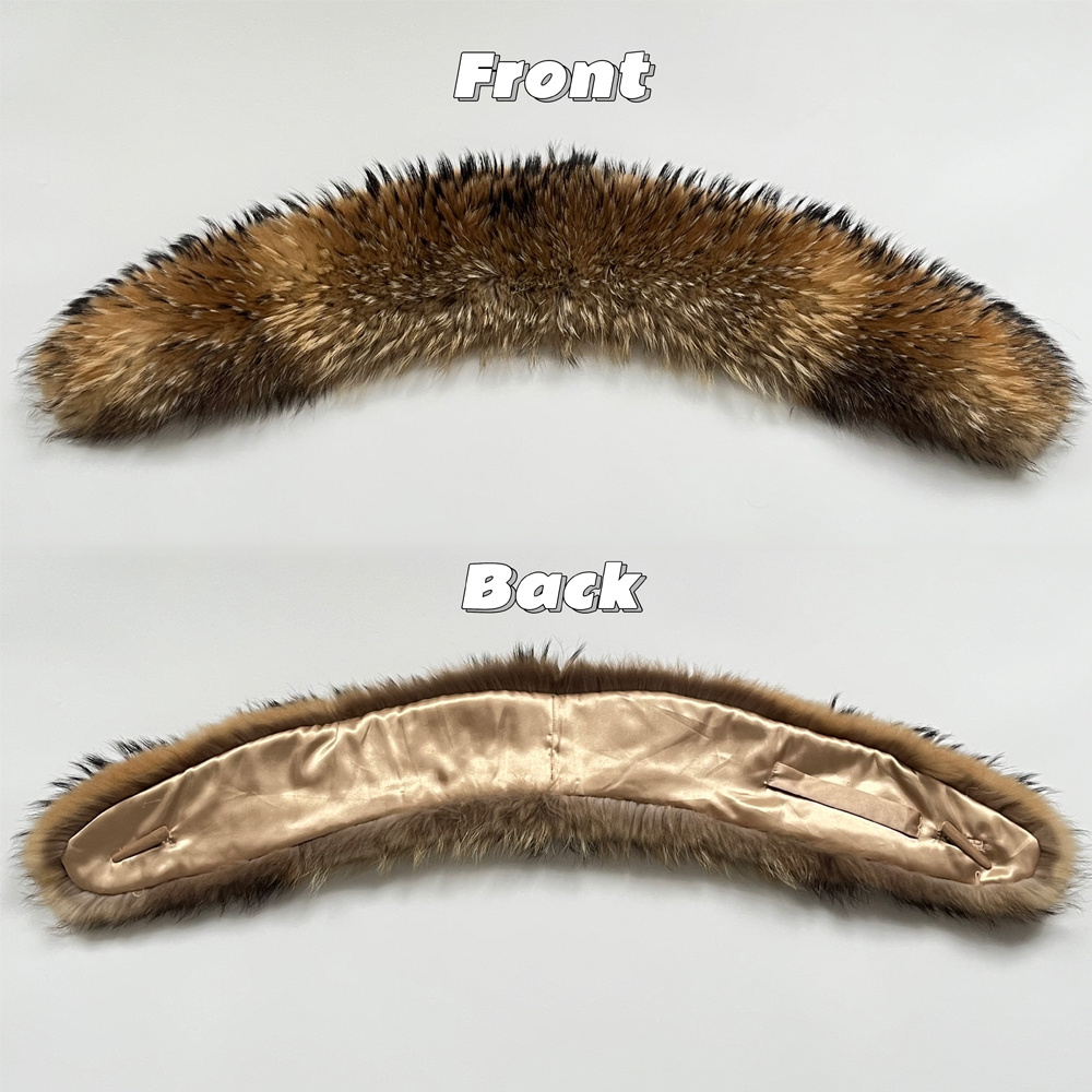 New arrival women winter elegant real raccoon fur scarf collar