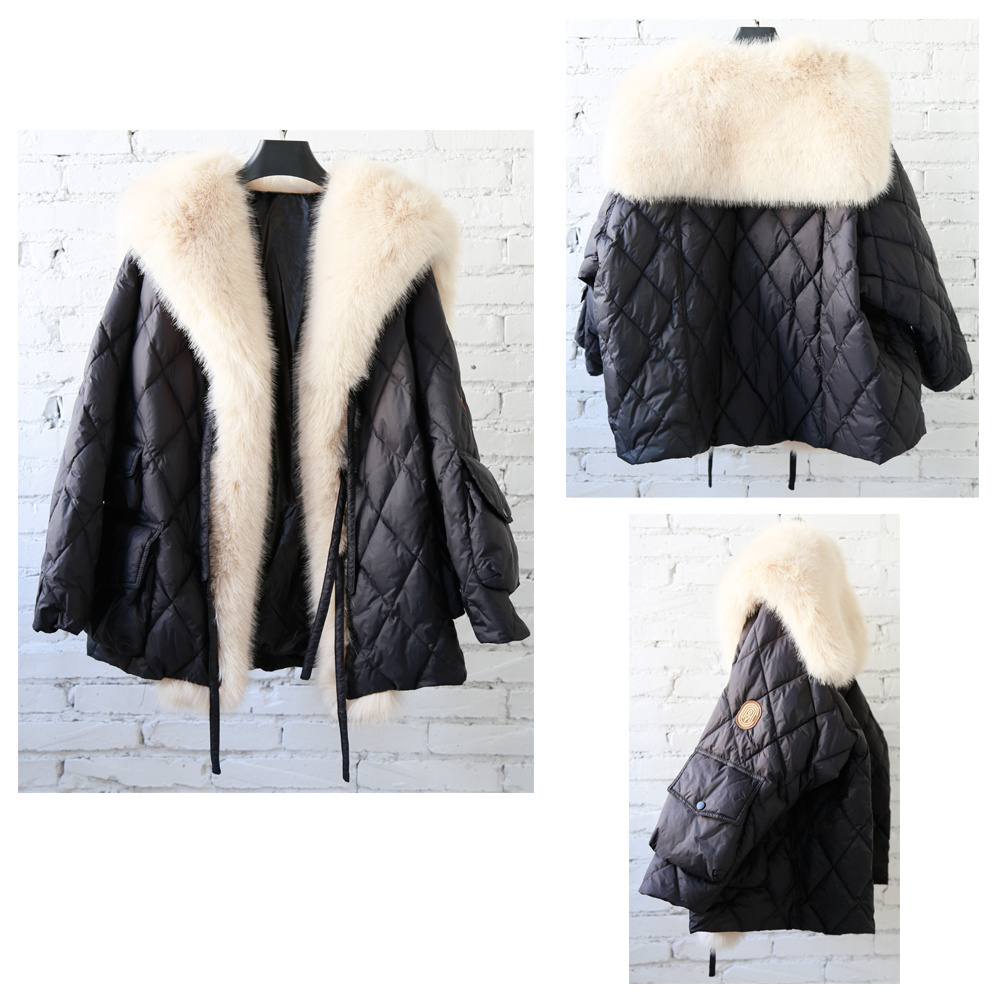 Popular Fashion Faux Fur Coats And Jackets Long Sleeve Faux Fur Women's Down Coats