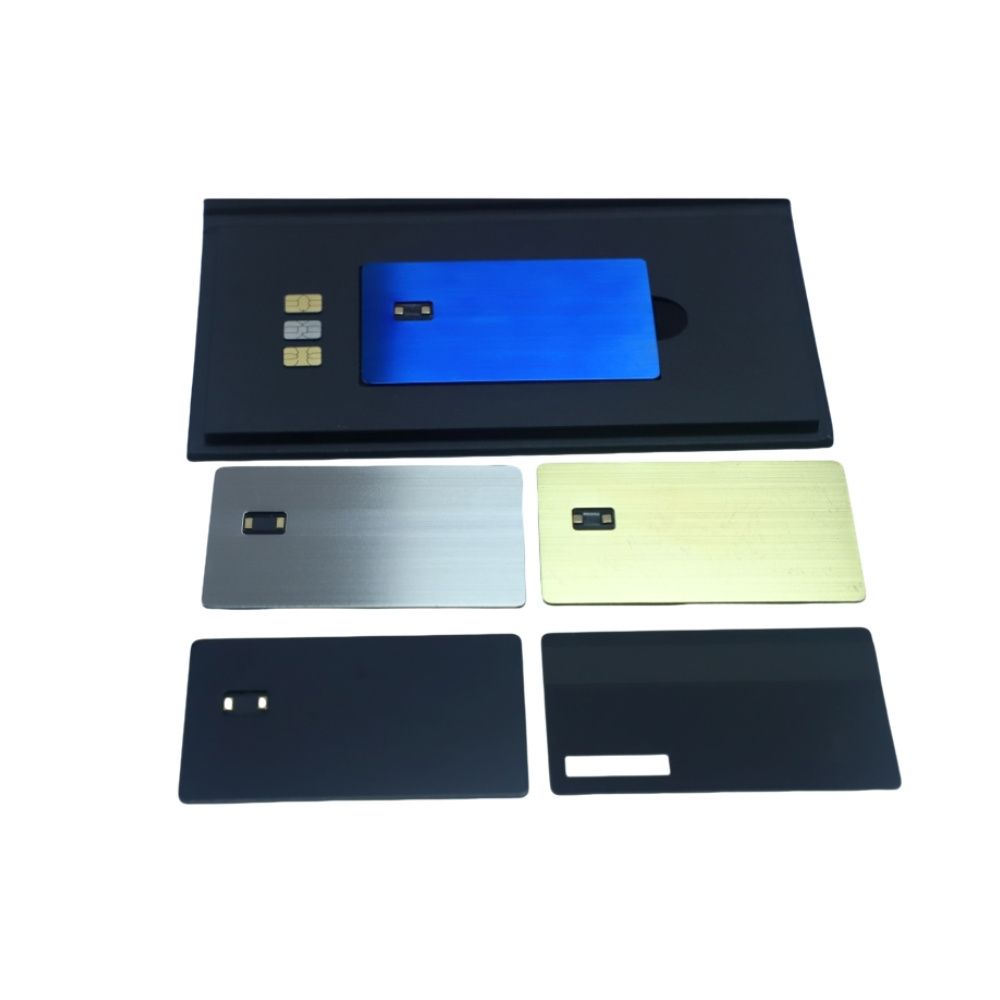 Custom Contactless Card Dual Interface Metal Cards NFC Enabled Metal EMV Credit Card