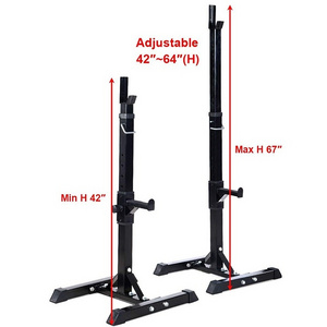 Home Fitness Gym Equipment Adjustable Dumbbell Barbell Squat Rack Stand