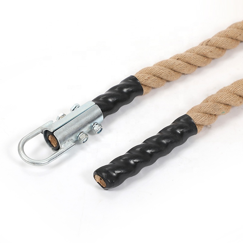 Gym Power Hemp Battle Rope 38mm for Training Jute Climbing Rope