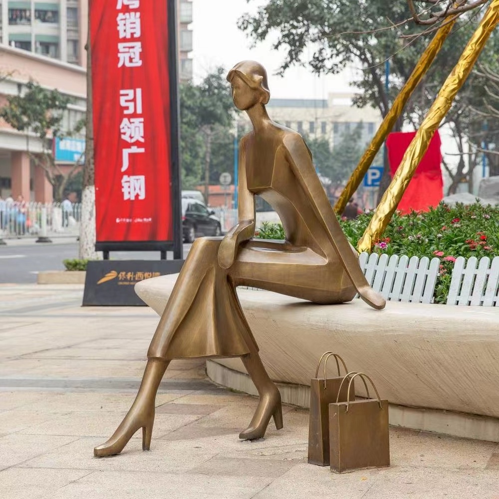 Custom Bronze Modern  Women Statues Beautiful Woman Statues