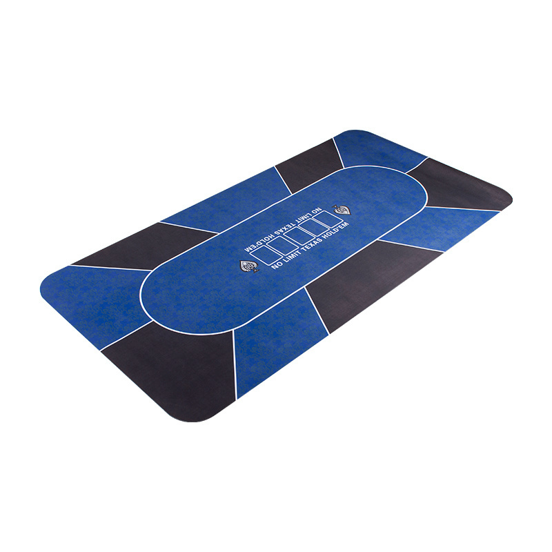 Custom Printing Natural Rubber Anti-Slip Poker Table Mat With Waterproof Gambling Board Game Mat Playing Card Pad Entertainment