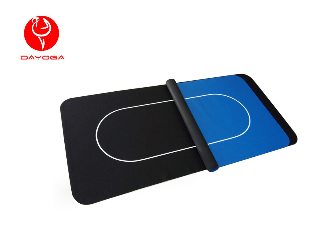 Factory Fast Direct Custom Poker Mat Rubber Neoprene Table Top Poker Mat Layout 180x90cm Round Oval Rectangular Premium Mats