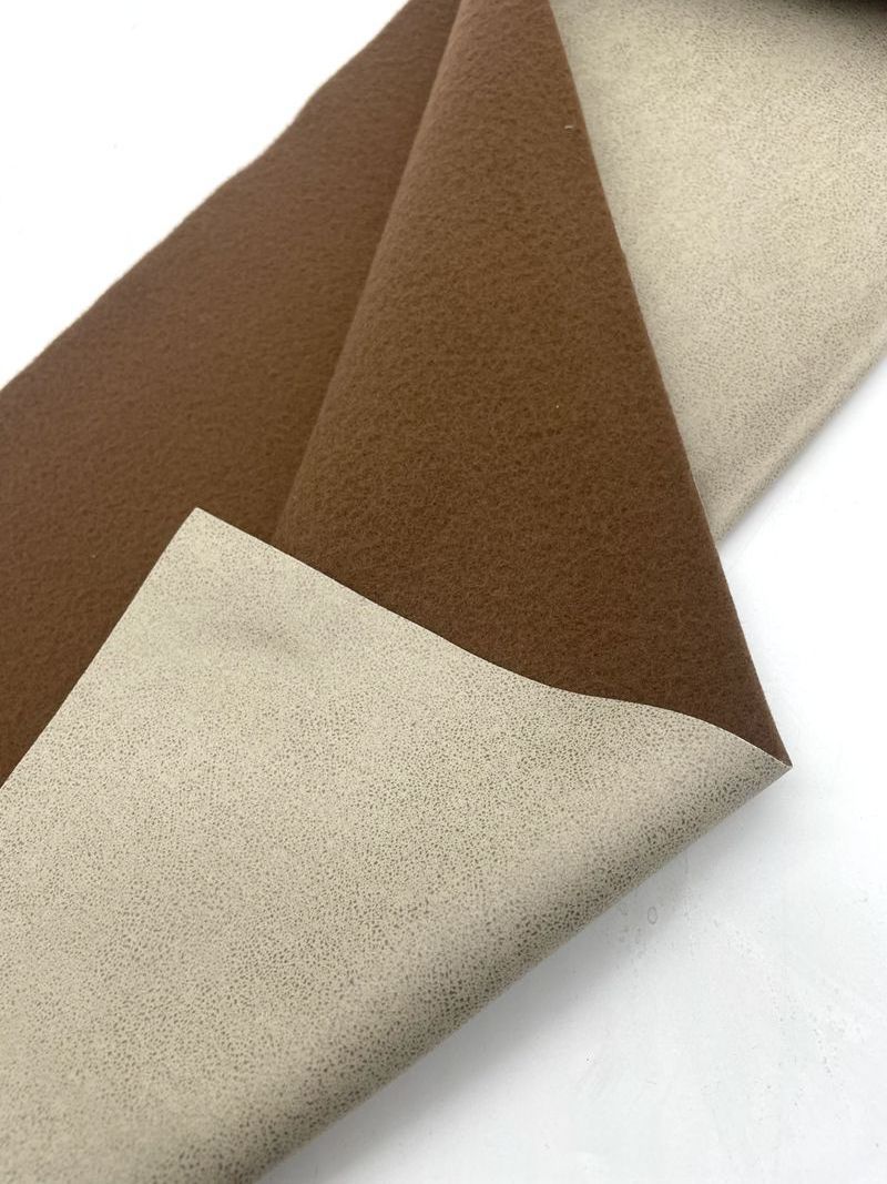 Low Moq  fast delivery bronzed fabric leather like  faux suede upholstery fabric