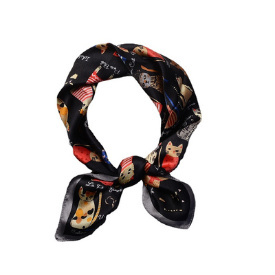 Spring and Autumn Silk Scarves for Women Flight Attendants, Scarves, Mulberry Silk Scarves