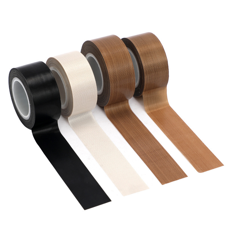 PTFE Coated Fiberglass adhesive Tape High Temperature Insulation PTFE Fabric Tape Adhesive