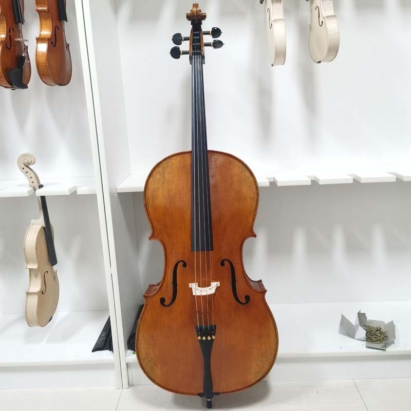 Wholesale professional natural flamed handmade cello with lowest price