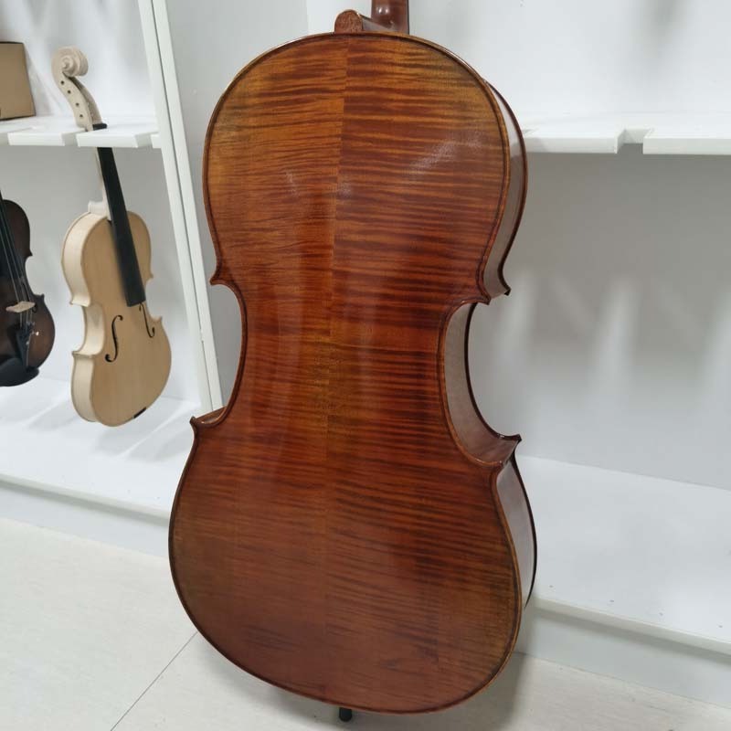 Wholesale professional natural flamed handmade cello with lowest price