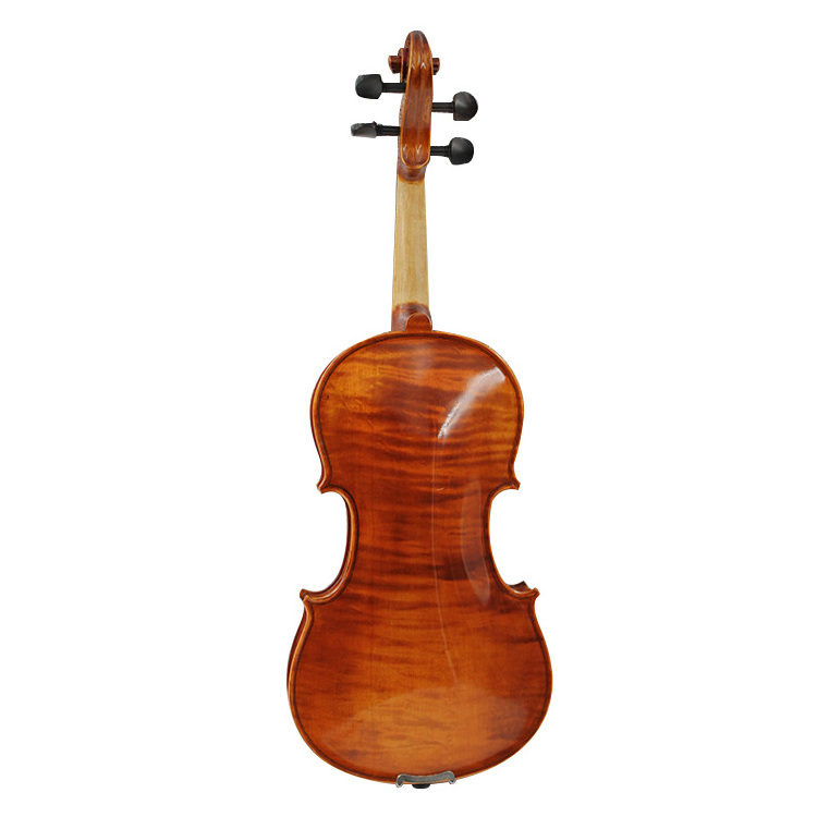 Hot sale professional oil painting violin nice flamed high grade handmade Made In China Low Price