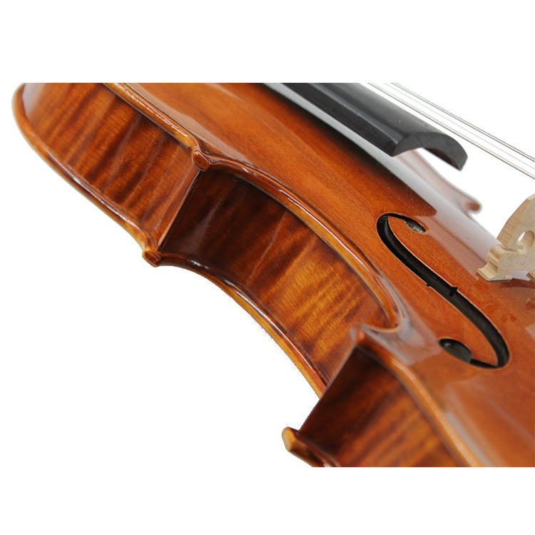 Hot sale professional oil painting violin nice flamed high grade handmade Made In China Low Price