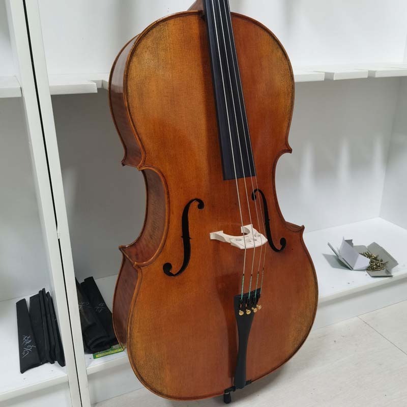 Wholesale professional natural flamed handmade cello with lowest price